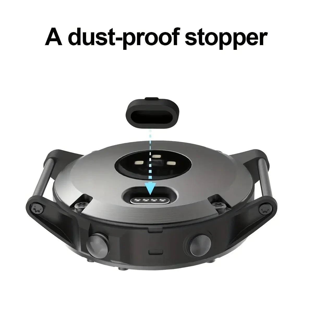 Silicone dustproof charging port protector cap for Garmin watches Fenix 5/6/7 and Forerunner 255/265/955/965