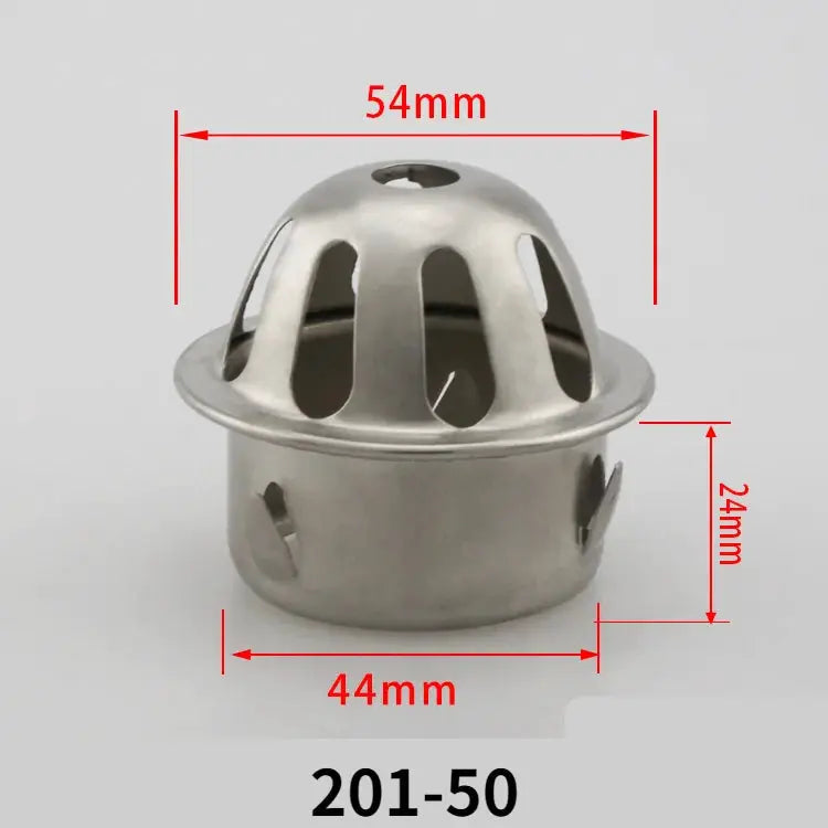 Stainless steel round balcony roof floor drain with anti-blocking design, Simples Market.
