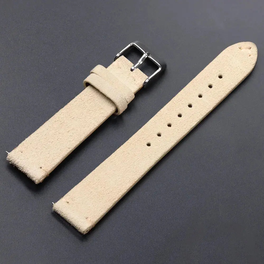 CalfskinCo Quick Release Suede Watch Strap For Seiko 18mm 20mm 22mm And Huawei GT3 GT4 14mm 16mm Calfskin Wristband