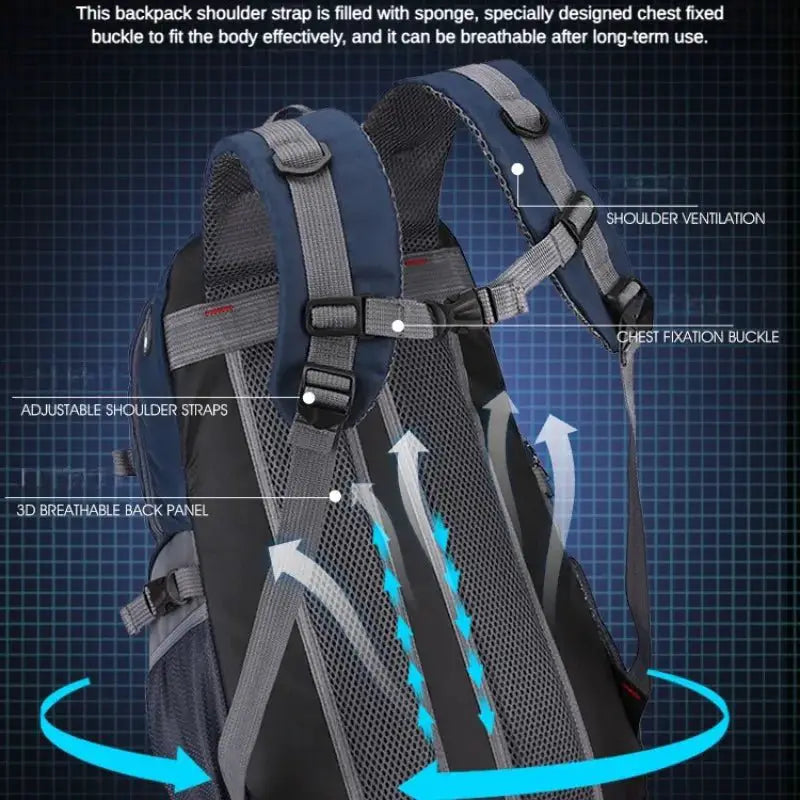 40L Outdoor Hiking & Travel Backpack - Simples Market