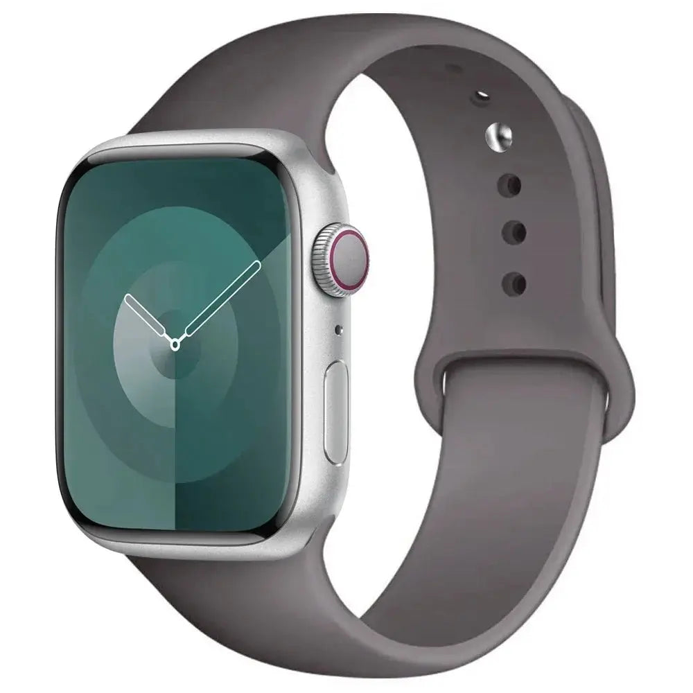 Silicone Band for Apple Watch, gray, compatible with 38–49mm models