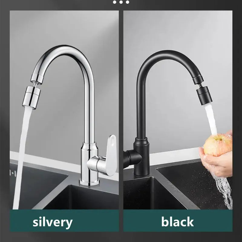 360 Degree Swivel Faucet Spray Head for Kitchen and Bathroom Dual Modes Water Saving Extension Aerator