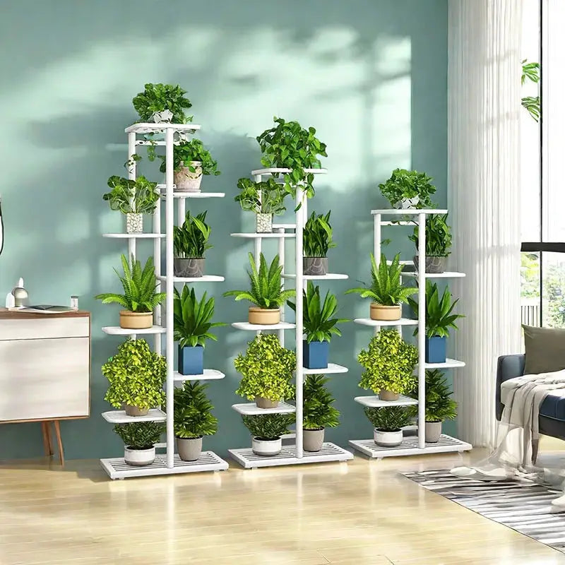 Iron Flower Plant Stand With Four To Six Layers Plant Holder Storage Shelf Pot Rack Organizer For Home Decor