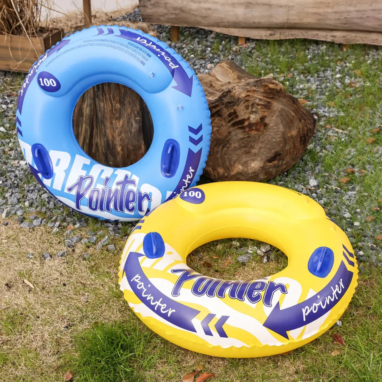 Double Balloon Inflatable Swimming Ring for Adults Beach Toys Pool Floaties Inner Tube Durable Comfort