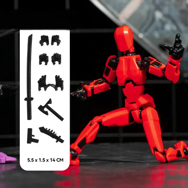 T13 3D Printed Movable Multi Jointed Action Figure Set Lucky 13 Nova 13 Collectible Figures