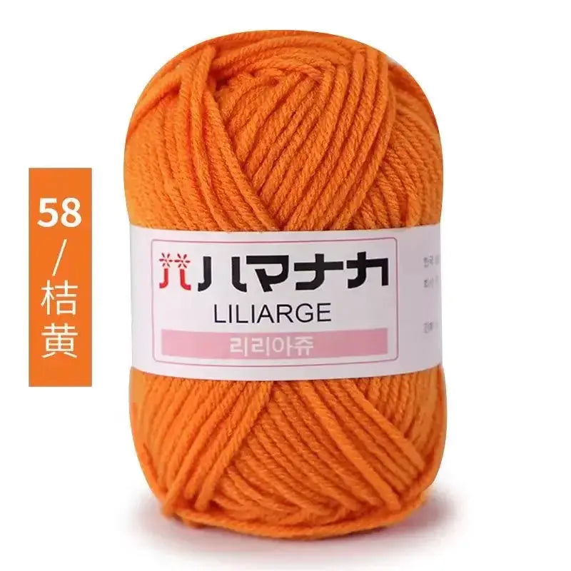 Milk Sweet Soft Cotton Baby Yarn Bamboo Blend Velvet Thick Wool For Hand Knitting And Crochet DIY Sweaters