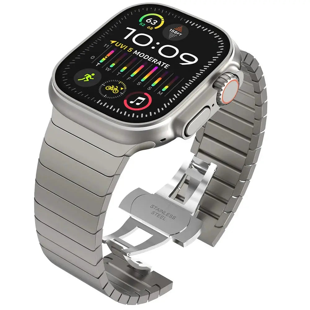 Metal Band For Apple Watch 46mm Strap Stainless Steel Watchband For Iwatch Series 11 10 Ultra 49mm 42/44/45/40mm Business Correa