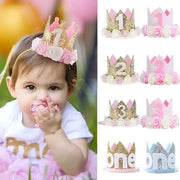 First Birthday Crown Hat For Kids Pink Party Decor Cute Birthday Party Hat For Boys And Girls