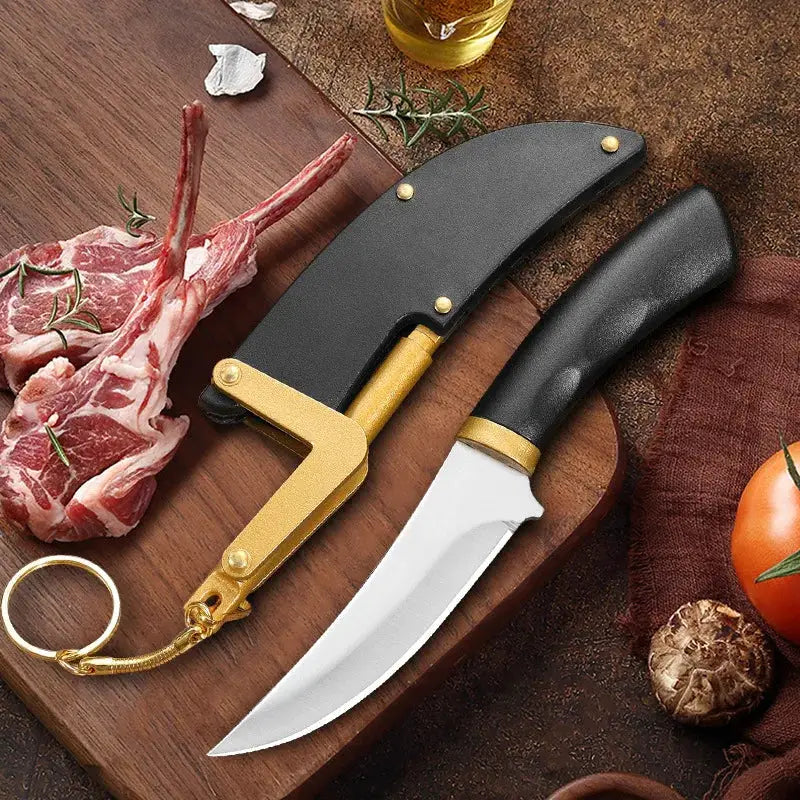 TrailForge All Purpose Kitchen And Outdoor Knife Durable Stainless Steel For Boning Filleting And Camping