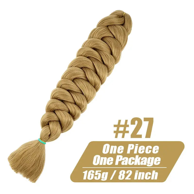 Jumbo Kanekalon braiding hair extension, 82 inch, synthetic blonde