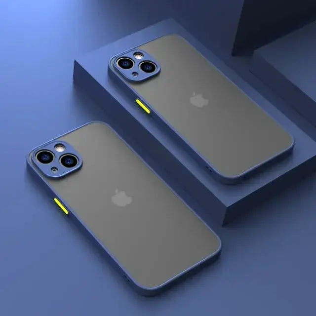 LuxGuard Matte Silicone Phone Case For iPhone 7 To 15 Pro Max Shockproof Anti Fingerprint