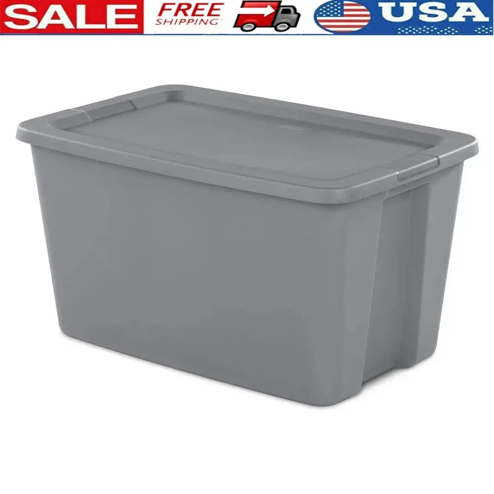 Extra Large 30 Gallon Stackable Storage Bin With Secure Lid And Integrated Handles For Easy Organization