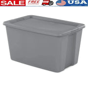 Extra Large 30 Gallon Stackable Storage Bin With Secure Lid And Integrated Handles For Easy Organization