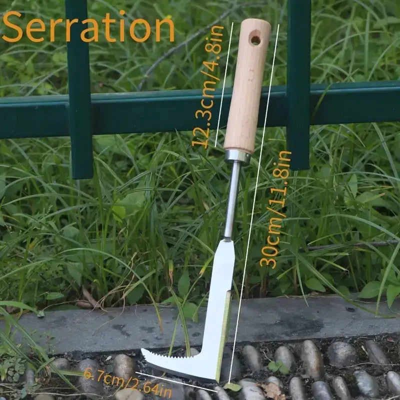 Heavy Duty Carbon Steel Hand Shovel With Ergonomic Grip Manual Weeding Tool For Road Cracks And Gardens