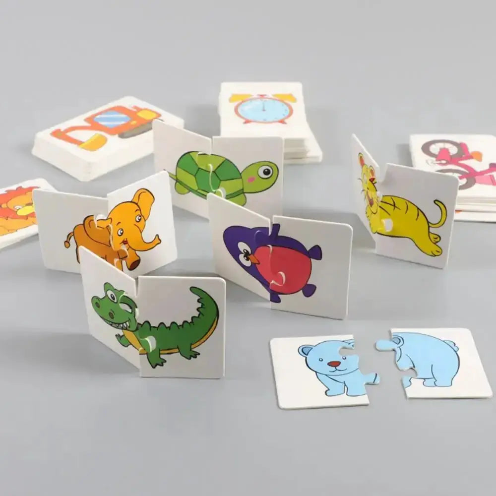 32 Piece Enlightenment Card Matching Puzzle For Early Education Cognitive Development Cartoon Toys For Boys And Girls