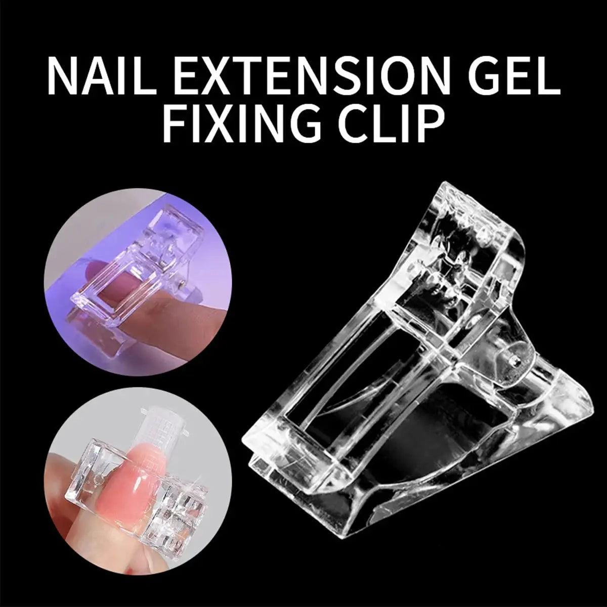 Simples Market 6-piece nail extension gel kit with clear fixing clip and mini lamp for manicure DIY