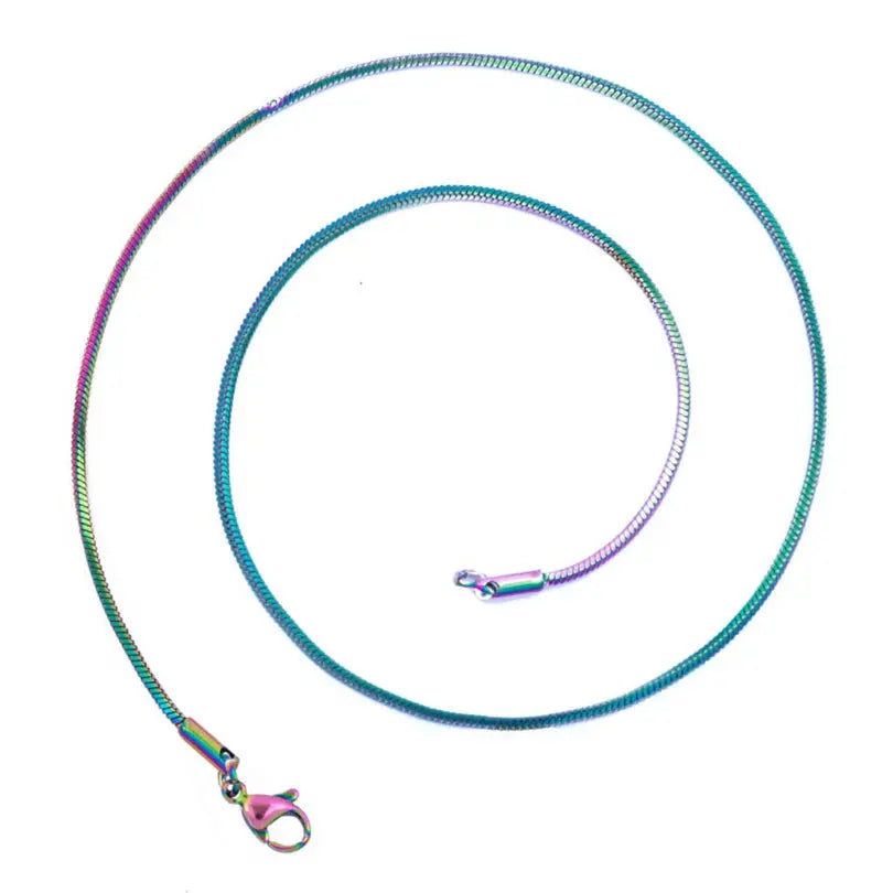 Stainless Steel Snake Chain Necklace For Women And Men 45 50 60 70 Centimeters Long Jewelry Choker Collana Catenina