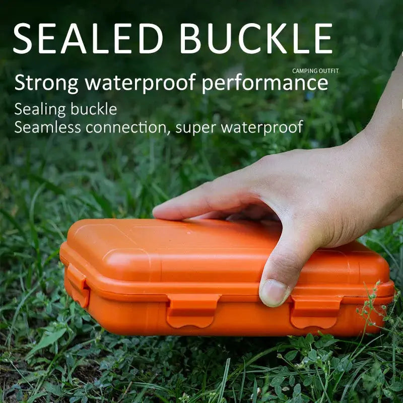 Simples Market orange plastic outdoor waterproof sealed storage box for camping and travel