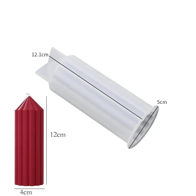 Cylindrical Silicone Candle Mold For DIY Aromatherapy Candles Soap Resin Plaster Crafts 12.1 x 5 x 5 cm - Simples Market