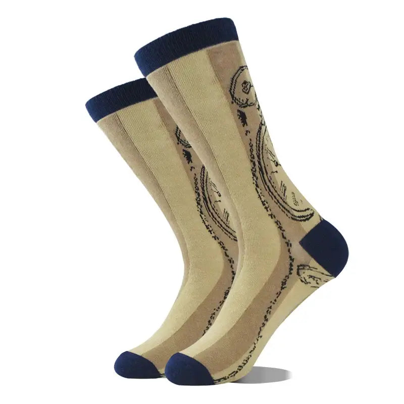 Cotton Happy Funny Socks For Men Women Unisex Crew Socks Alien Planet Shark Dinosaur Novelty Design