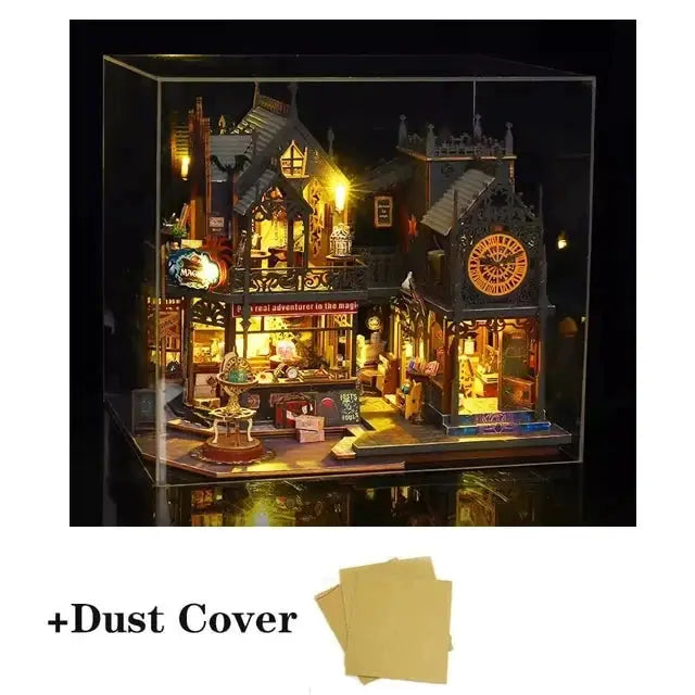 DIY Big Wooden Doll House Kit With Miniature Furniture For Children Ages 14 And Up Birthday Gift
