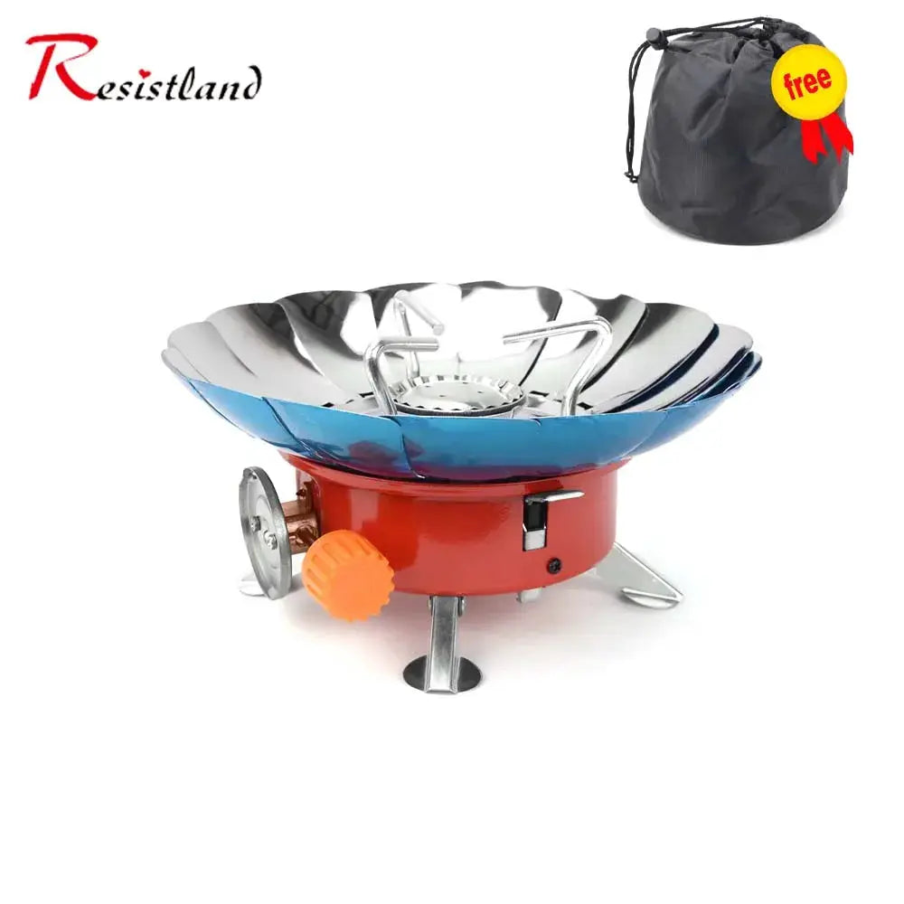 2800W Windproof Portable Outdoor Gas Stove For Camping Hiking Picnic With Storage Bag Carrying Case