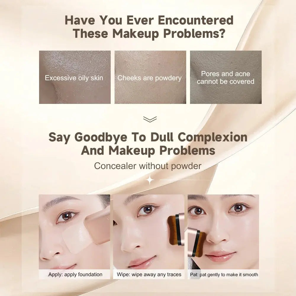 Life Girls Watery Double Headed Foundation Stick With Brush For Natural Long Lasting Flawless Coverage