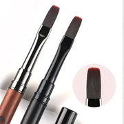 NailCraft Wood Gel Painting Brush For Gel Tip Extensions And Acrylic Builder With Precision Fine Bristles For Nail Art