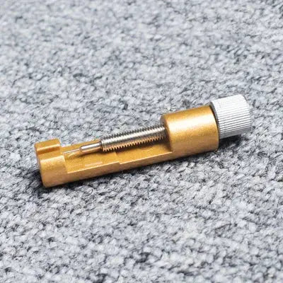 Gold-tone metal watch link pin remover tool with adjustable screw, Simples Market