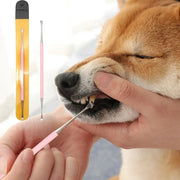One Piece Pet Dog Tooth Cleaner Stainless Steel Double Headed Tartar Remover Scraper Kit For Pet Oral Care