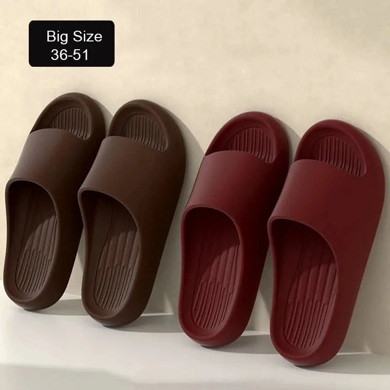 BrightPath Large Size Summer Slippers For Men And Women Lightweight EVA Open Toe Quick Dry Indoor Outdoor Slides