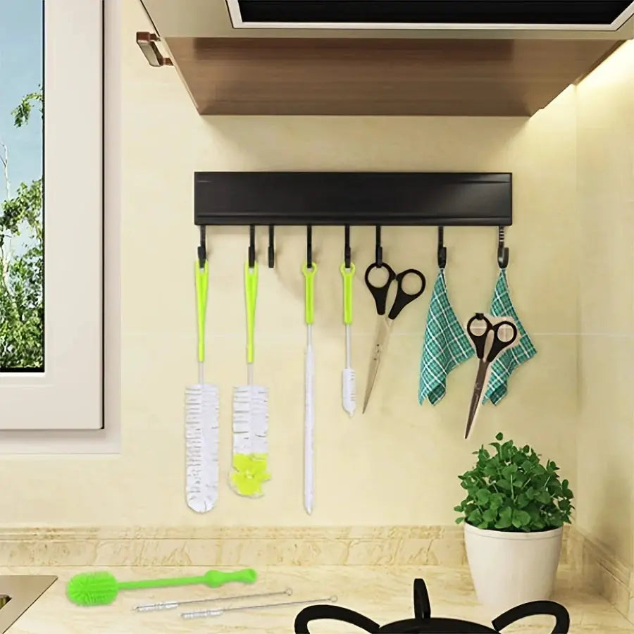 8-piece Simples Market long-handled bottle brush set with neon-green handles for cleaning narrow bottles