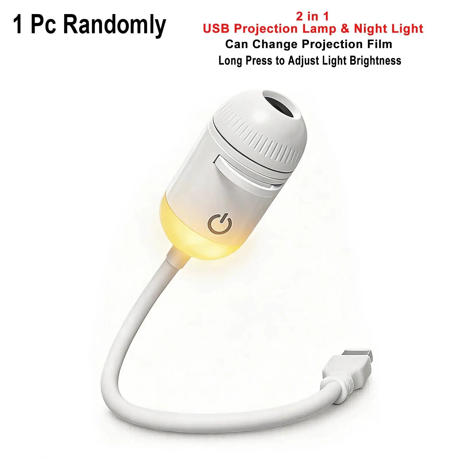 USB Car Atmosphere Projector Light Starry Sky Saturn Galaxy Ambience
