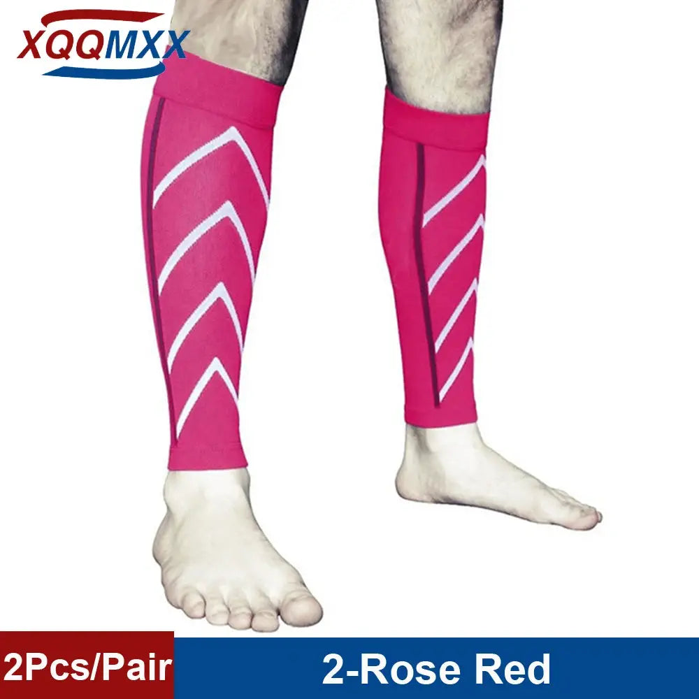 Compression Calf Sleeves For Men And Women 20 To 30 MmHg Footless Shin Splint Relief For Running Cycling