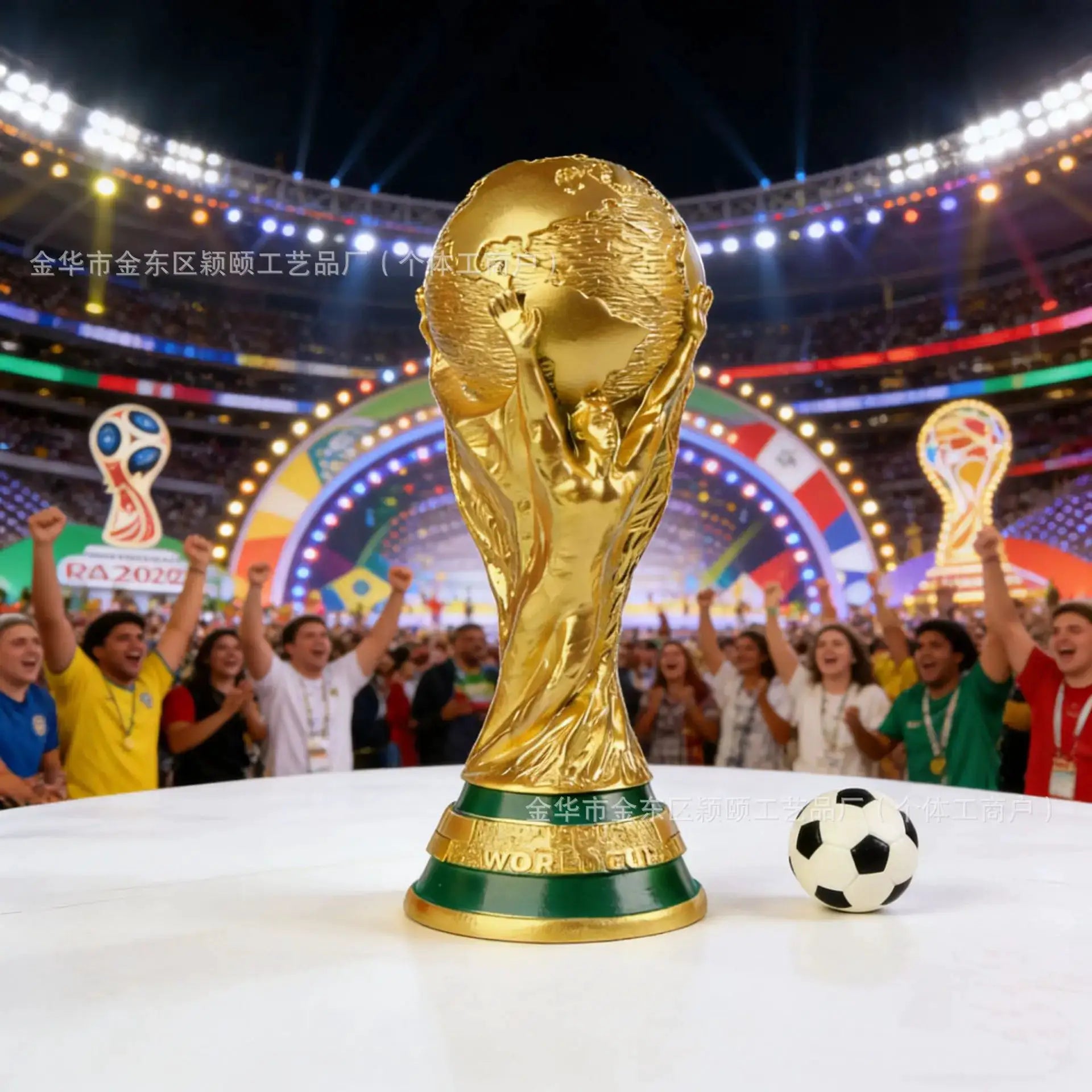 World Cup Plastic Trophy Model Ornament Football Souvenir For Fans