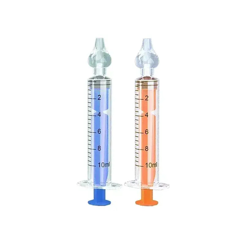 Dual Capacity 10Ml 20Ml Baby Nasal Aspirator Syringe Nose Cleaner Rhinitis Nasal Washer Irrigator Needle For Children