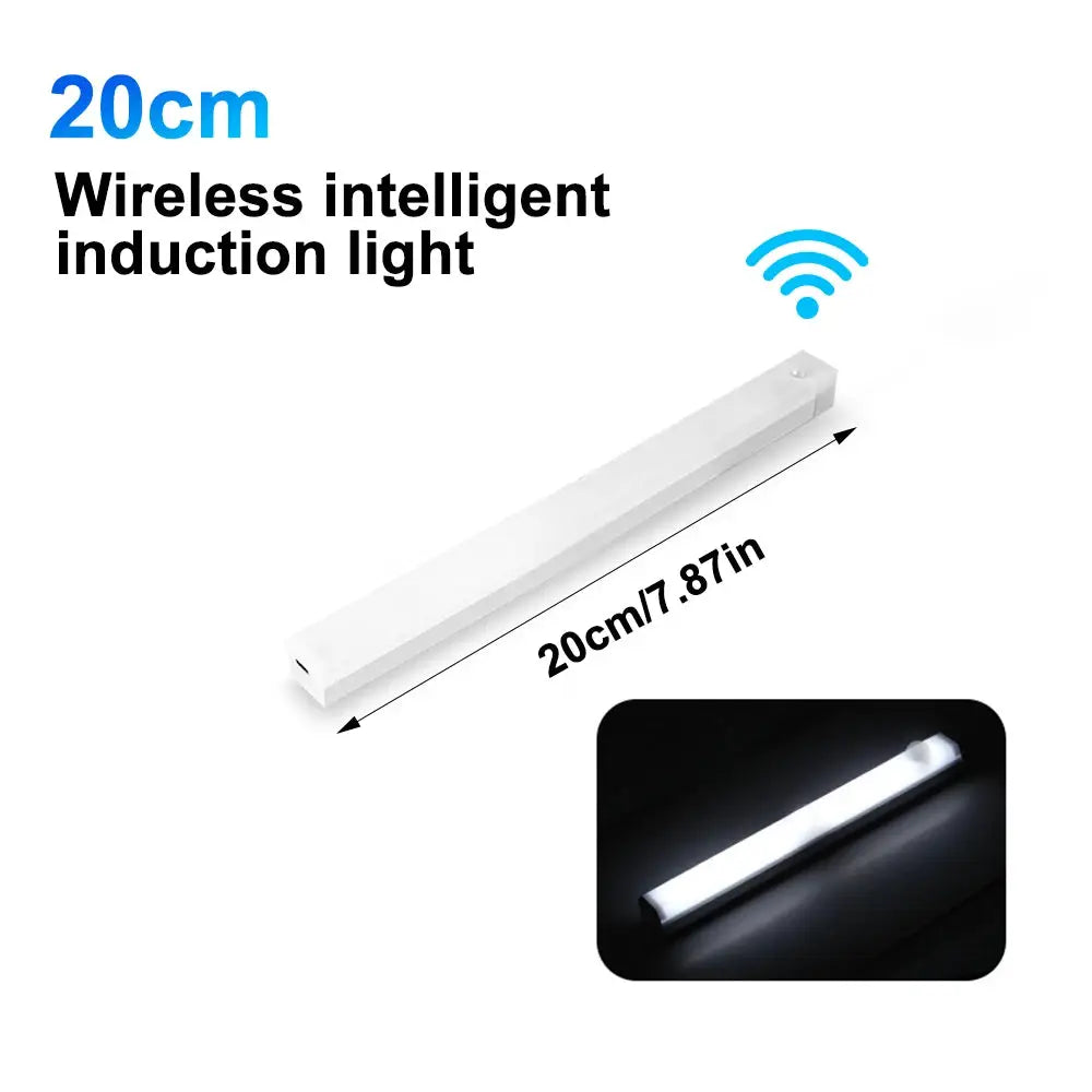 LED Car Sensor Light 10 20 30 CM Automatic Induction Magnetic Rechargeable Type C Lamp With Manual And Sensing Modes