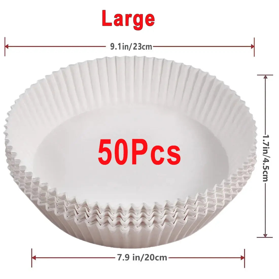 50 100 Pcs Air Fryer Disposable Paper Nonstick Round Baking Papers Air Fryer Paper Liners Kitchen Accessories