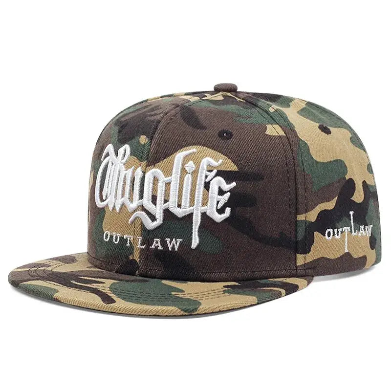 Fashion Fastball Cap Thuglife Embroidery Hip Hop Baseball Hat Snapback For Adults Adjustable Sun Outdoor Casual Bone