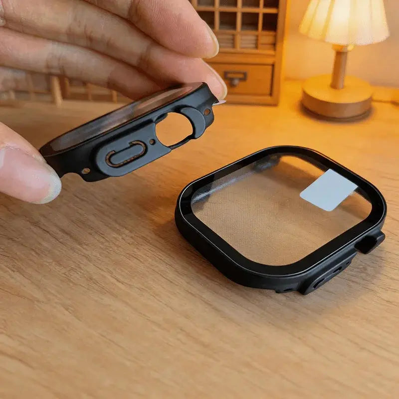 For Apple Watch Ultra 3 49mm 2026 PC Bumper+Screen Protector Tempered Glass+Cover for apple watch Case ultra 2/Ultra Accessories