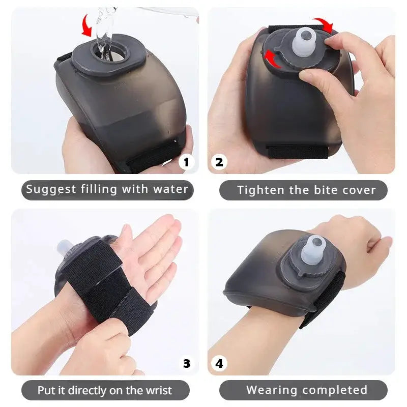Sports Wrist Water Bottle for Cycling and Marathon Hydration Tool for Mountaineering and Outdoor Climbing
