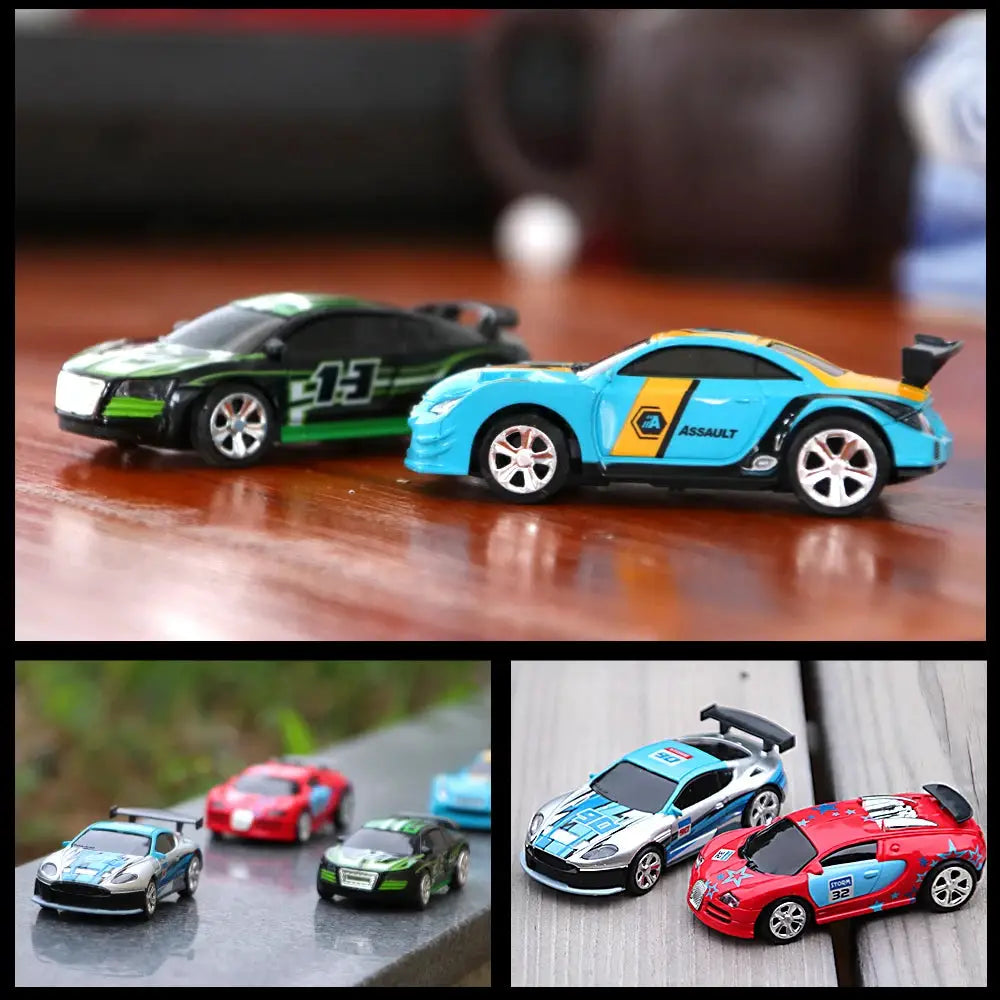 1 58 Scale Remote Control Car Mini RC Battery Operated Drift Buggy Bluetooth Radio Controlled Toy For Kids PVC Can Pack