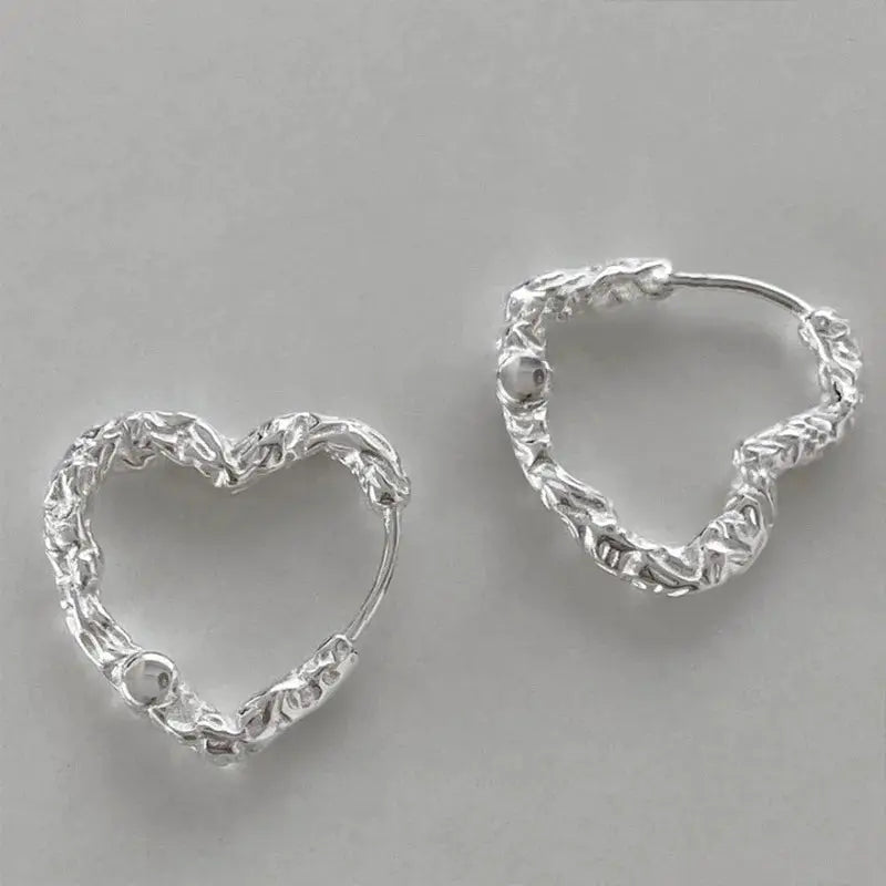 925 Sterling Silver Star Hoop Earrings For Women And Girls Trendy Original Hip Hop Style Jewelry Gift