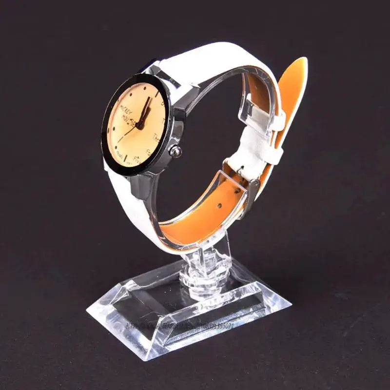 Transparent Acrylic Watch Display Stand C Shaped Frame For Bracelets Pendants And Rings