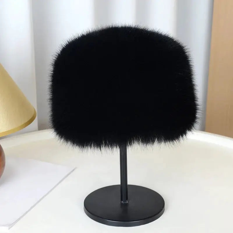 AuroraCo Womens Mongolian Style Furry Hat Korean Inspired Thickened Winter Warmth And Flattering Fit