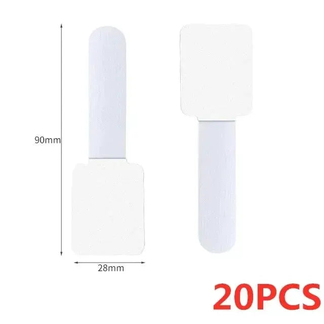 Simples Market 20pcs releasable cable organizer ties, white nylon loop-style straps for wires and earphones