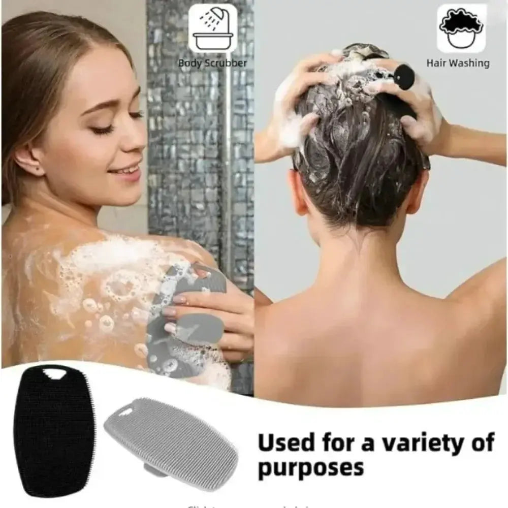Pure Silk Soft Silicone Body Cleansing Brush For Gentle Exfoliation And Smooth Clean Skin