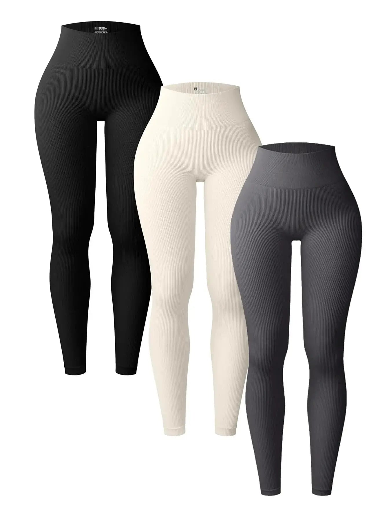 NovaFlex Ribbed High Waist Yoga Leggings For Women With Seamless Fit And Tummy Control For Gym