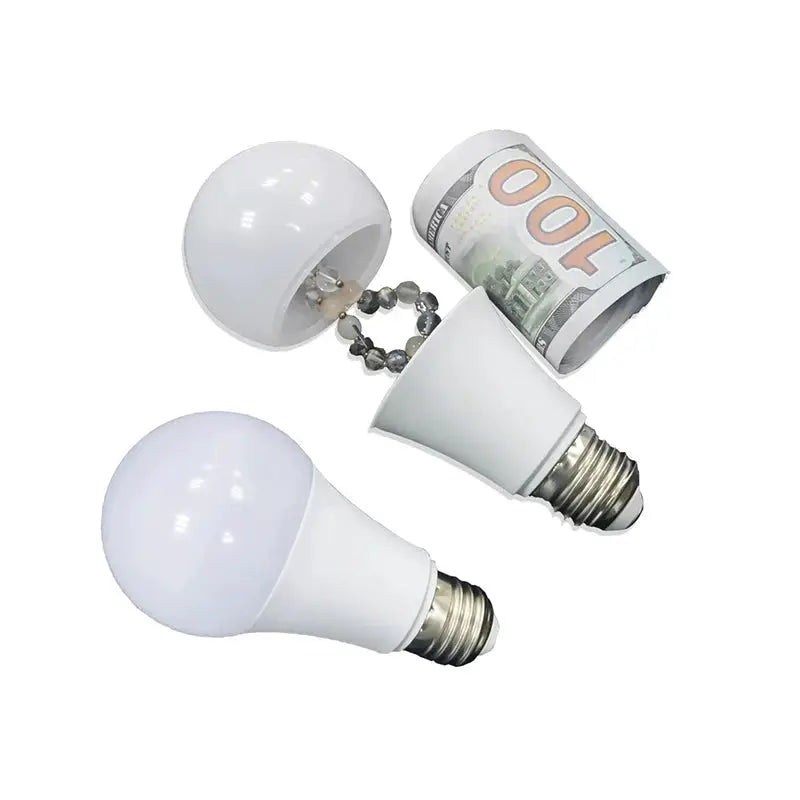 Secret Light Bulb Safe Diversion Safe Hidden Storage Stash Can Disguised as Light Bulb Hidden Compartment for Valuables