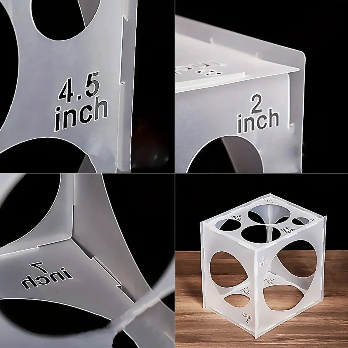 11 Hole Balloon Size Measuring Box With Flexible Buckle Design For Weddings Parties And Holidays
